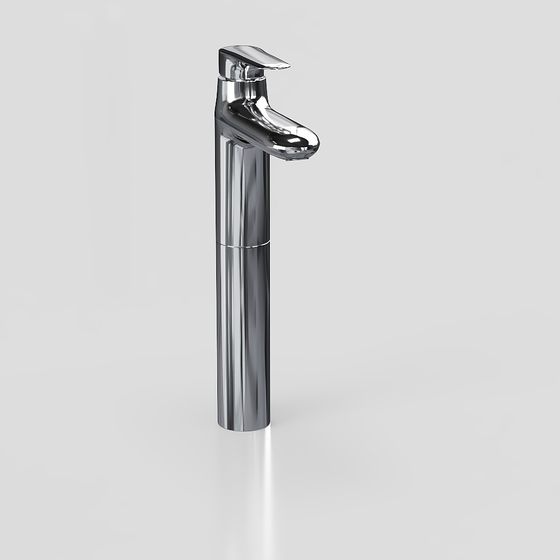 Elegant Low-Polygon Faucet 3D model for Modern Spaces