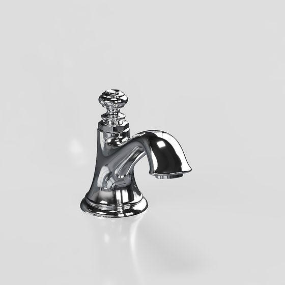 Retro Faucet 3D model with Low-Poly Design