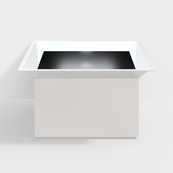 Minimalist Light and Shadow Cube 3D Model