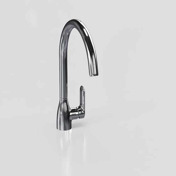 Elegant Low-Poly Faucet 3D model