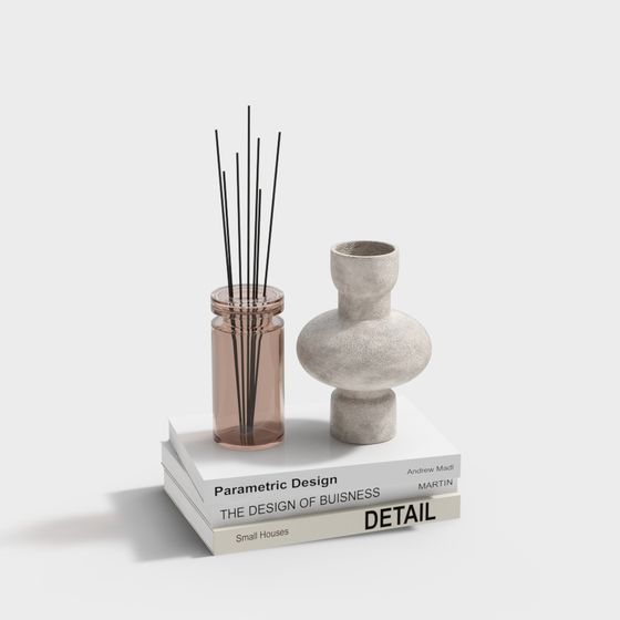 Stylish Minimalist Decor 3D model for Creative Projects