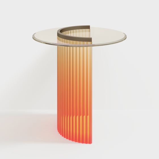 Modern Acrylic Round Side Table