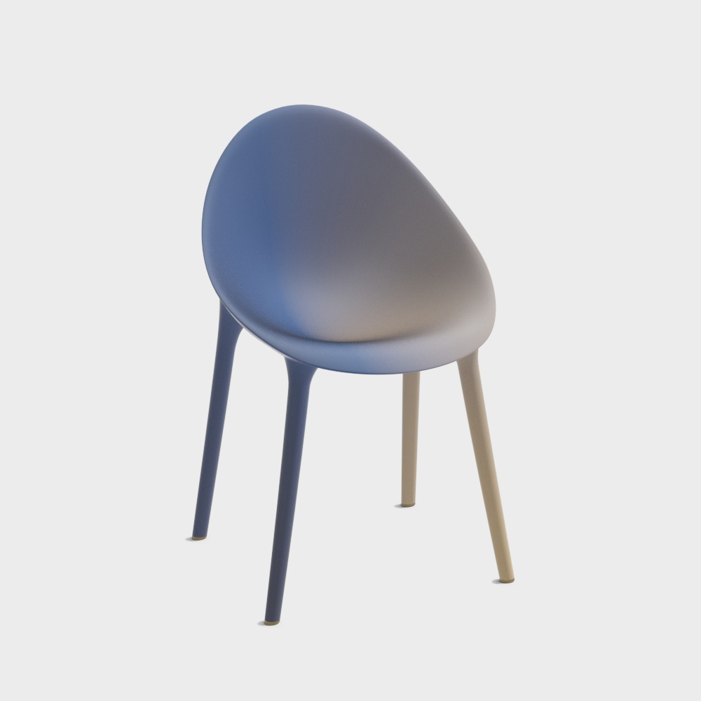 현대식 그라데이션 라운지 의자