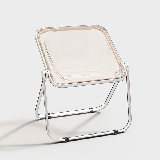 Modern Minimalist Acrylic Lounge Chair