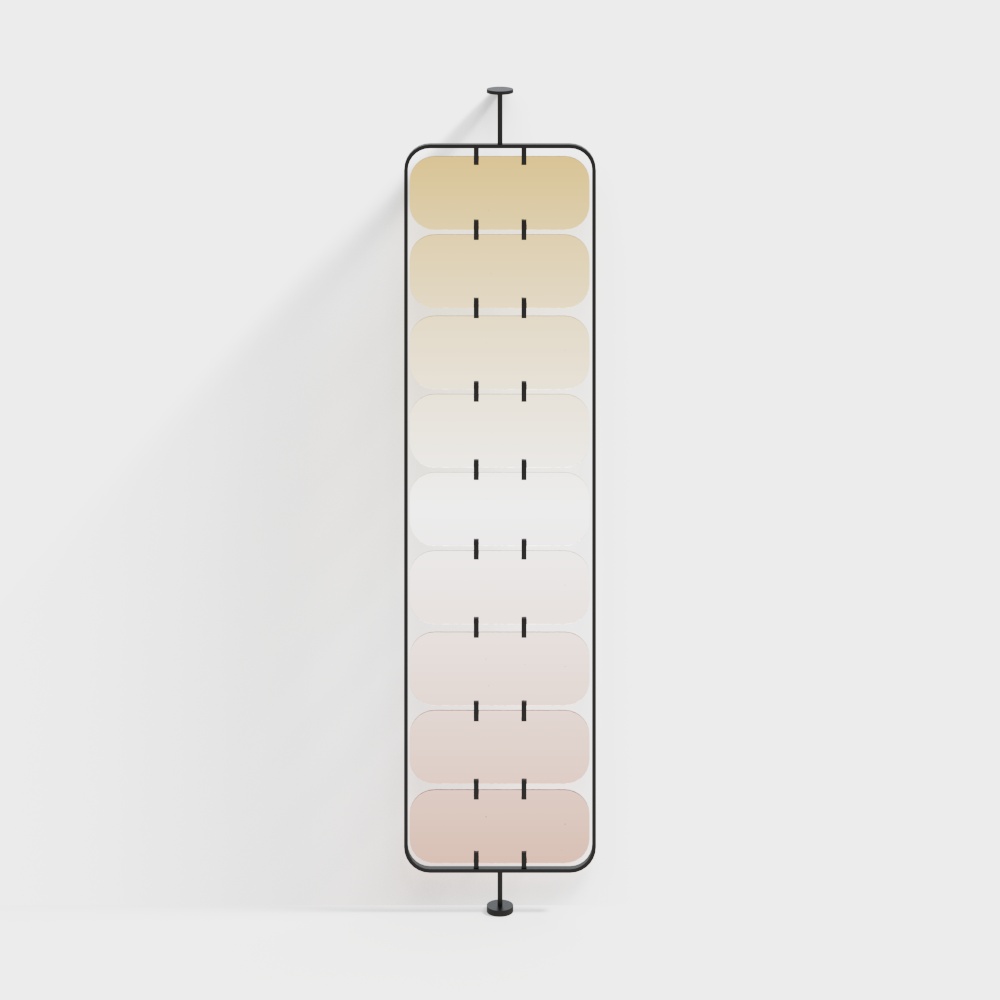 Modern Gradient Glass Partition