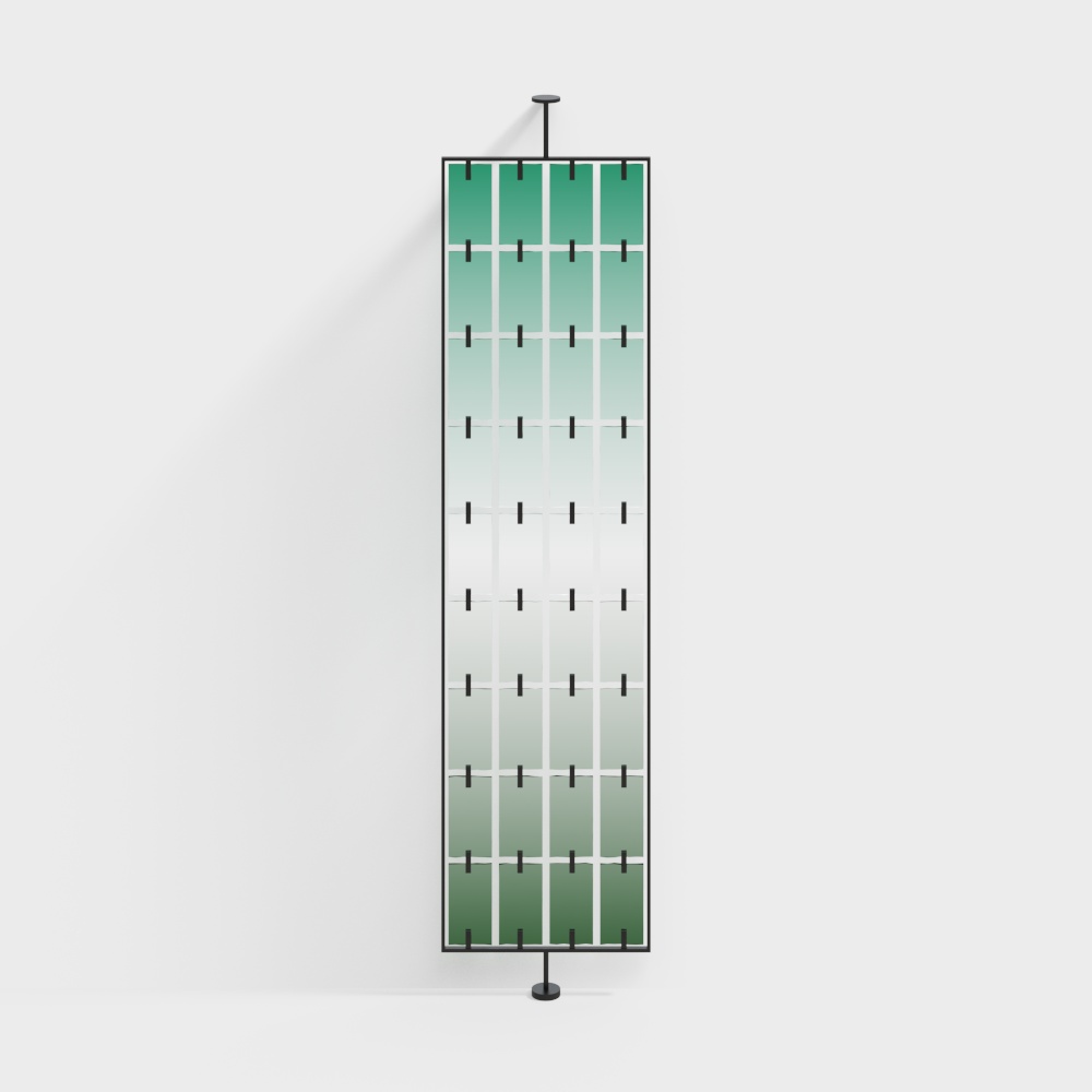 Modern Gradient Glass Partition