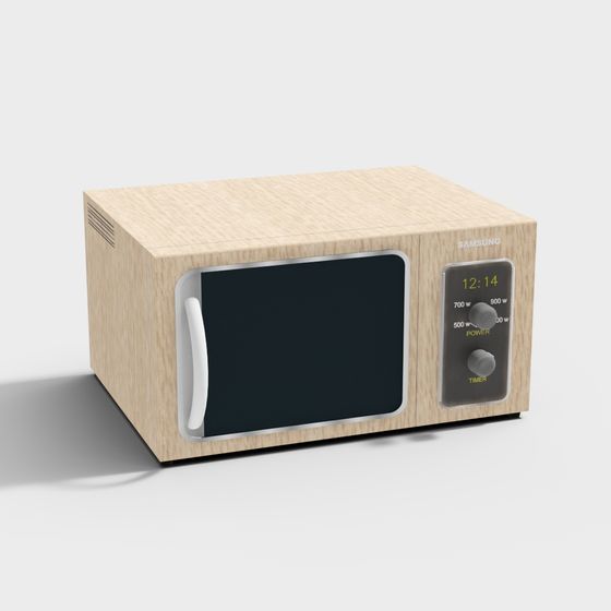 Vintage Style Samsung Microwave 3D model