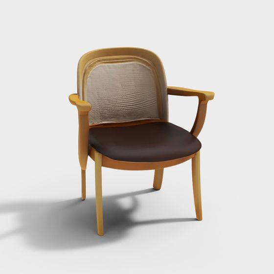 Warm Armchair 3D model for Modern Interiors
