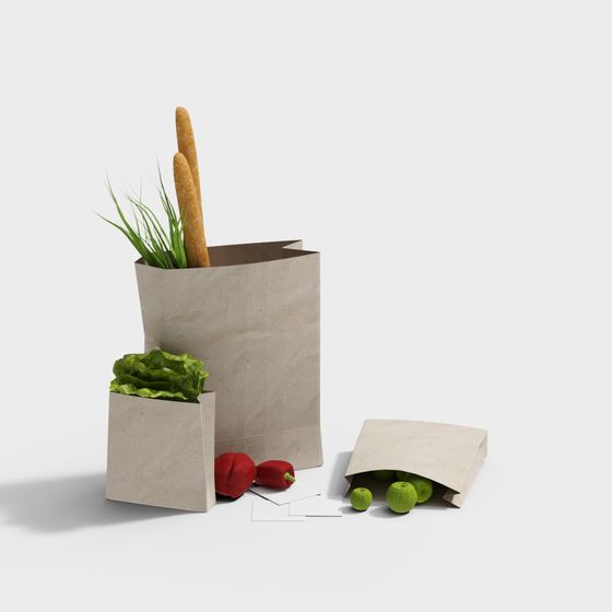 Eco-Friendly Shopping Bag 3D model