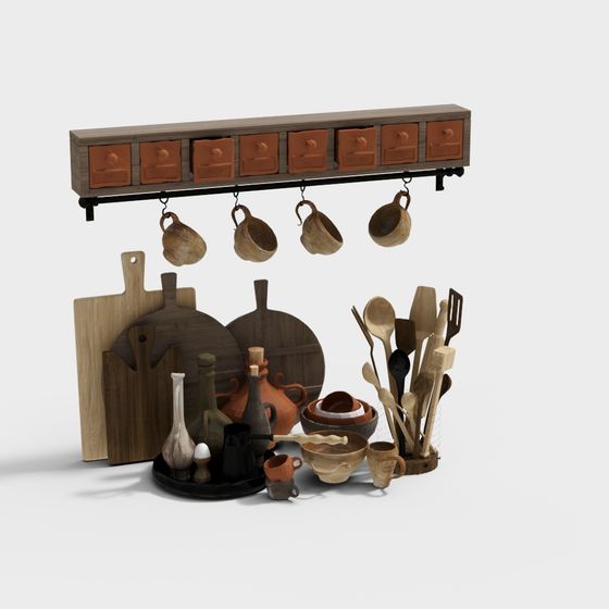 Vintage Kitchen Corner 3D model