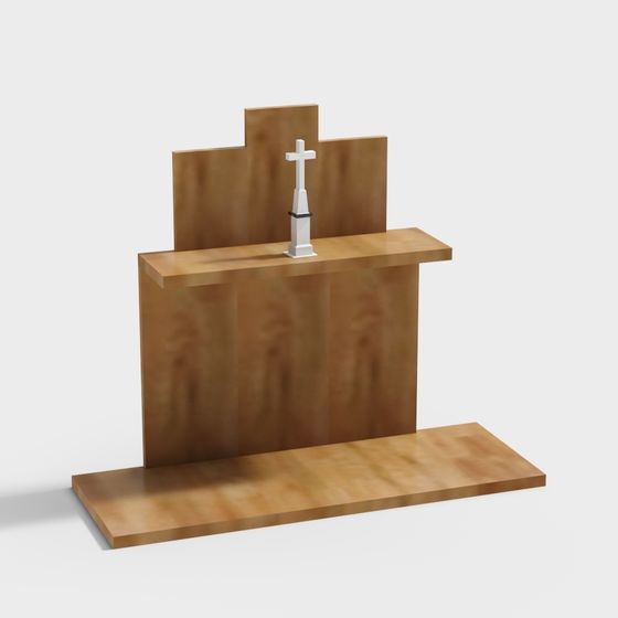 Stylish Sacred Altar 3D model for Creative Projects