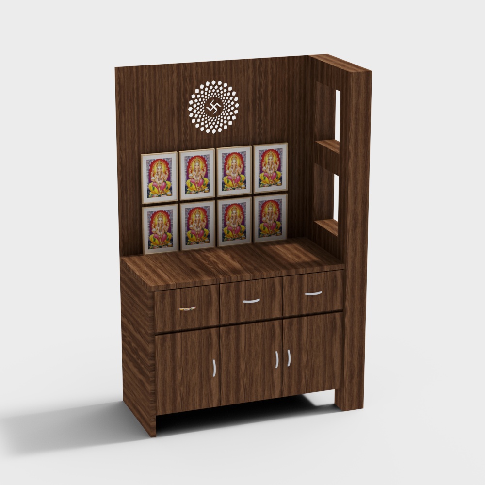 Thiết Kế Phòng Pooja Nhỏ Ấn Độ