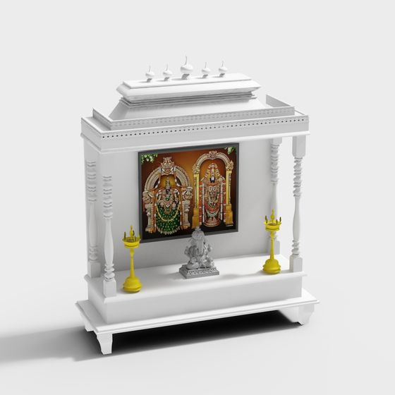 Exquisite Indian Temple 3D Model for Diverse Applications