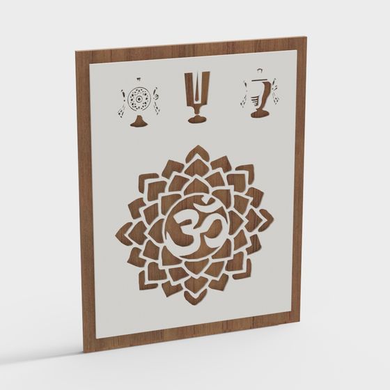 Zen Lotus 3D Model for Artistic Design