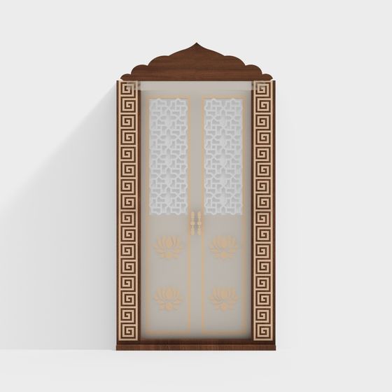 Arabesque Door 3D model for Creative Projects