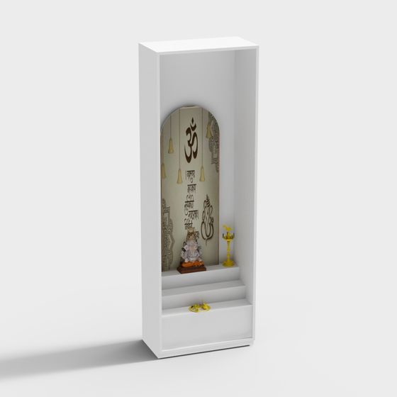 Intricate Indian Altar 3D model