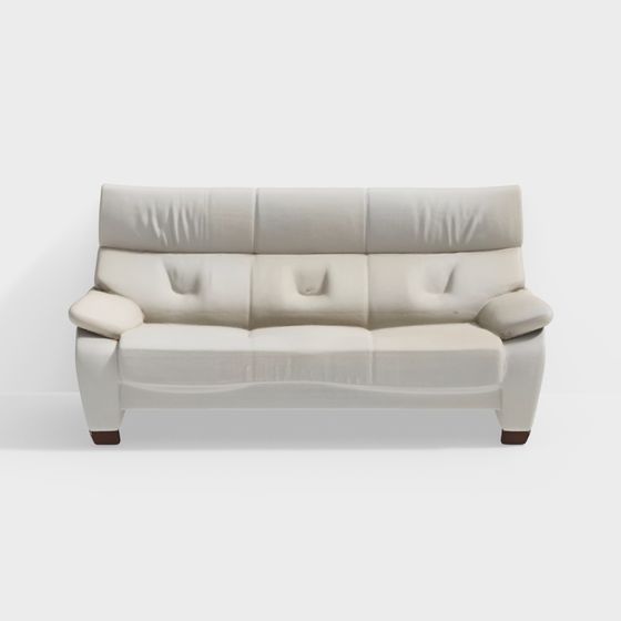 Urban Comfort Low-Poly Sofa 3D model