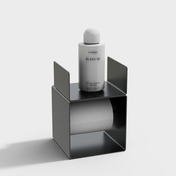Minimalist Bathroom Shelf 3D model