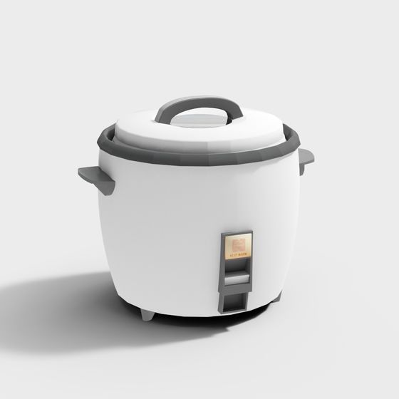 Minimalist Electric Rice Cooker 3D model