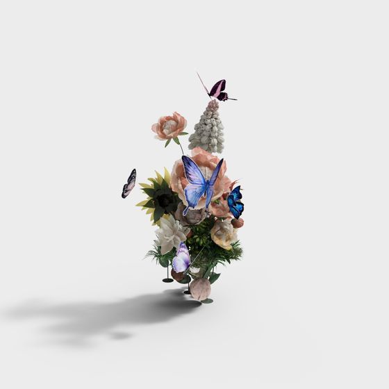 Trang Trí Bướm Hoa