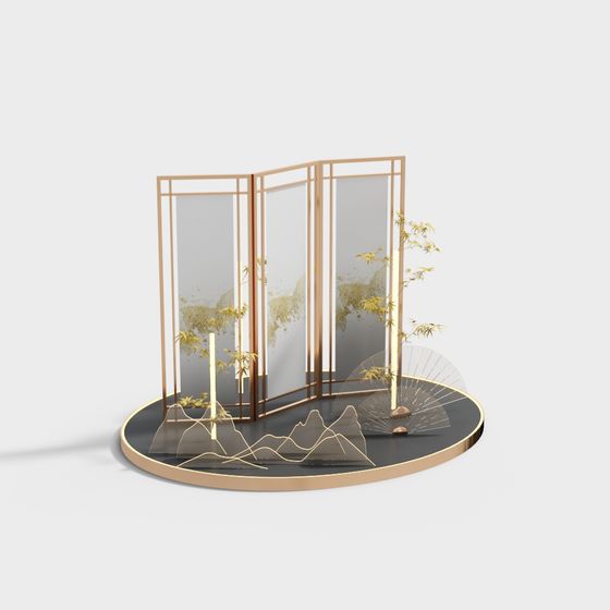 Modern Chinese-Style Floral Decor