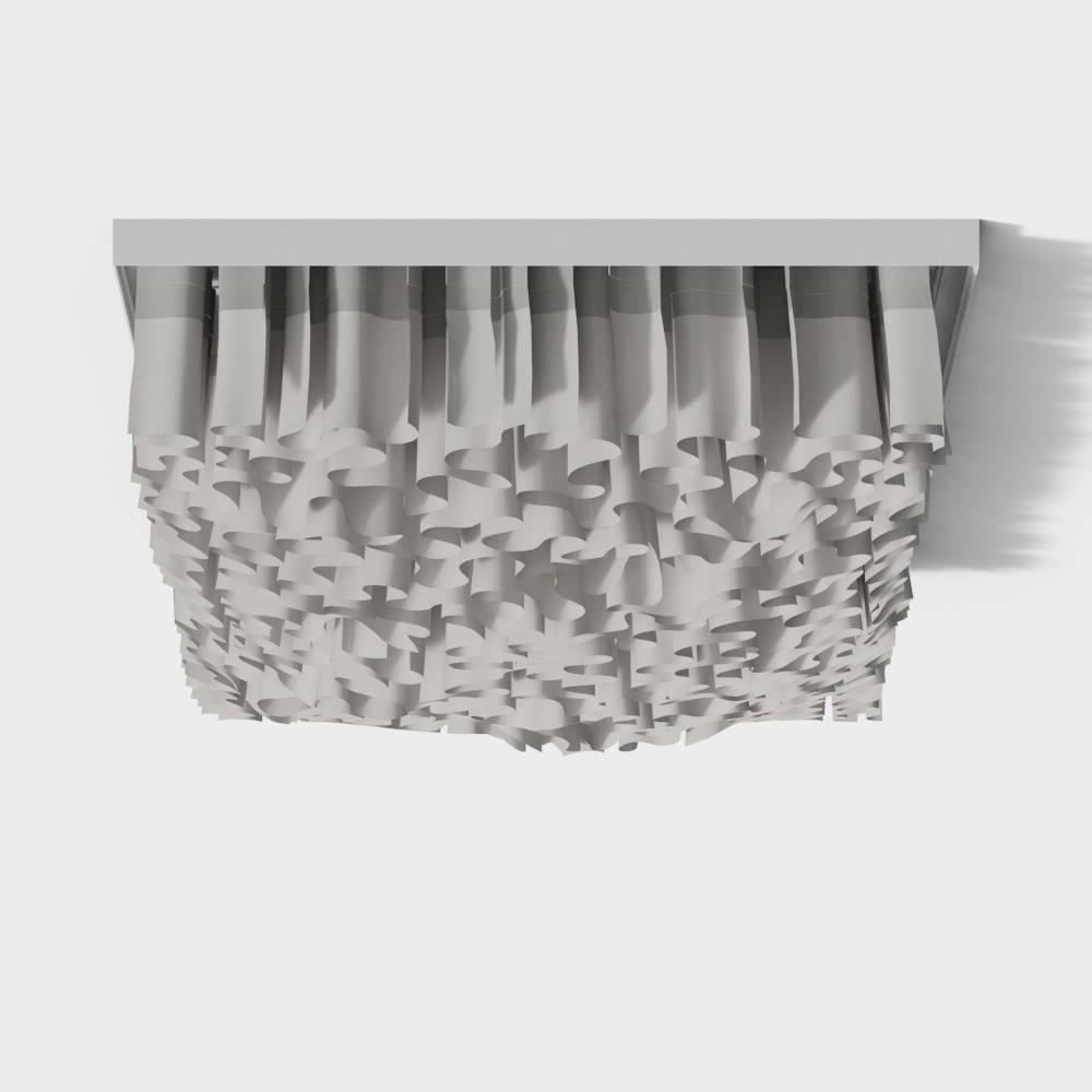 Modern Drapery Ceiling Design