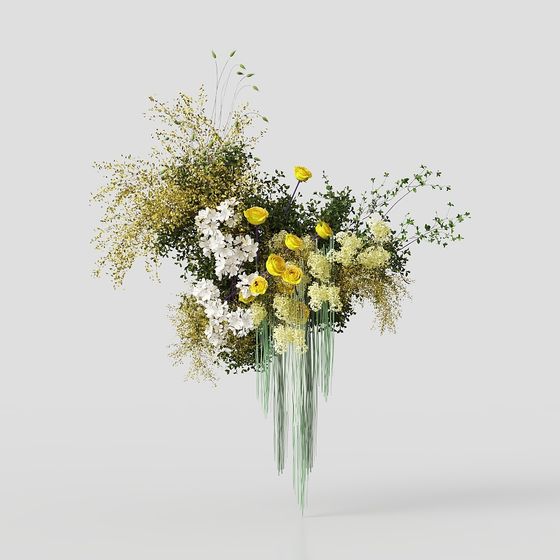 Modern Wedding Floral Installation