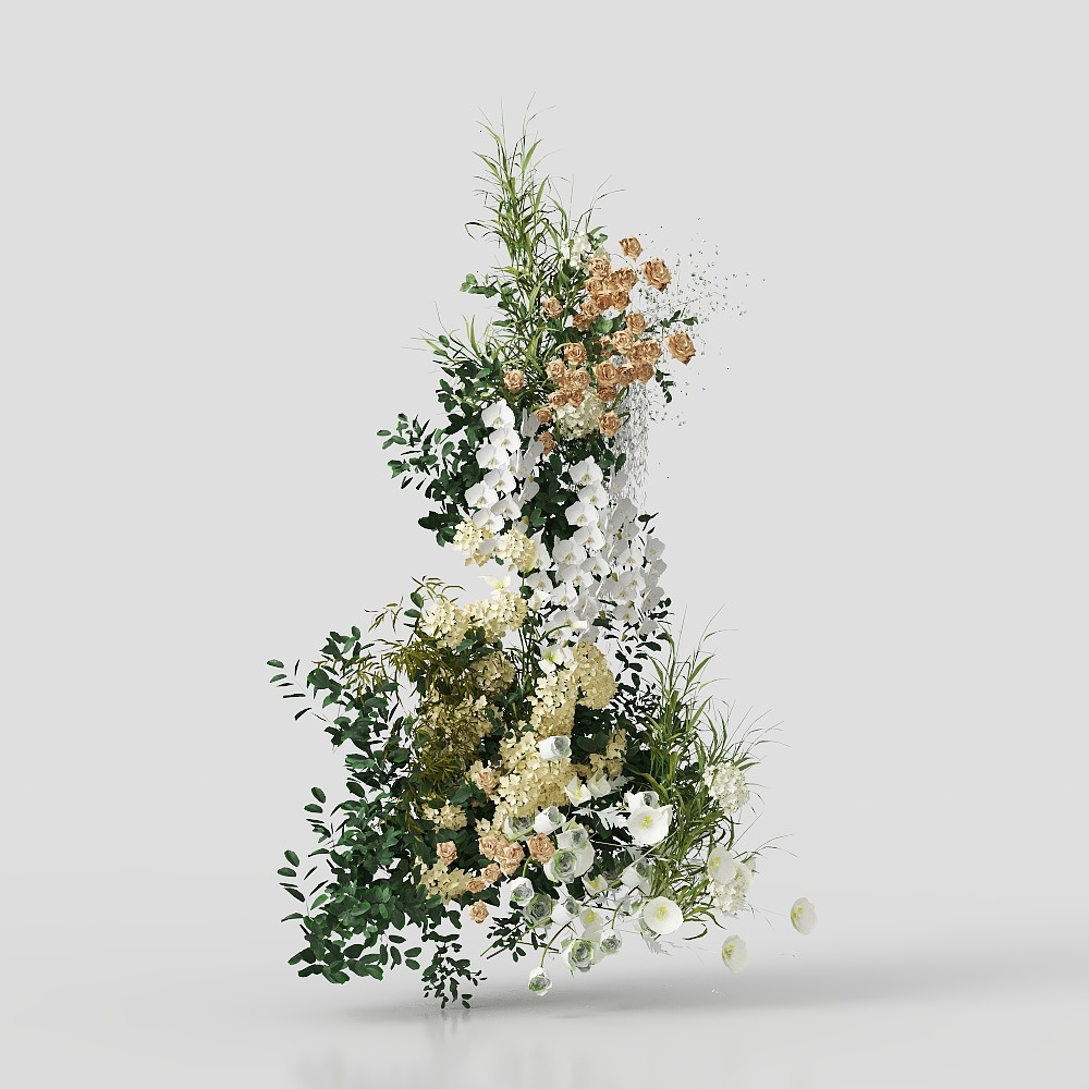 Modern Wedding Floral Installation