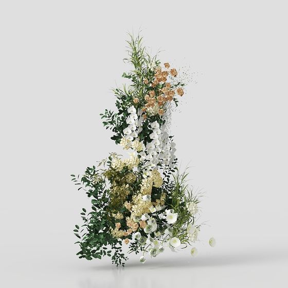 Modern Wedding Floral Installation