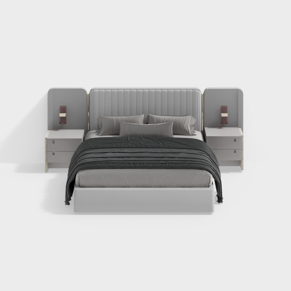 Urban Bedroom Set 3D model