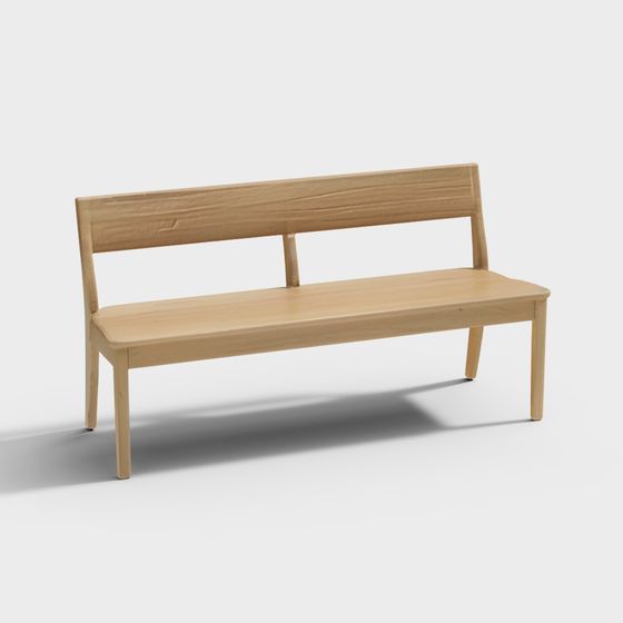 Stylish Urban Bench 3D model