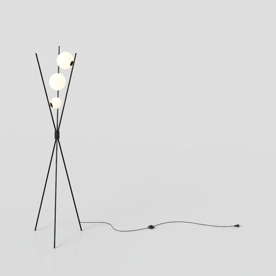 Trio Globe Floor Light