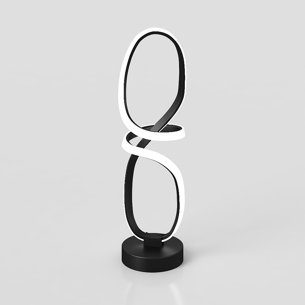 Spiralförmige moderne Tischlampe