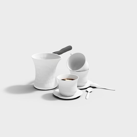 Coffee Moments 3D Model for Contemporary Spaces