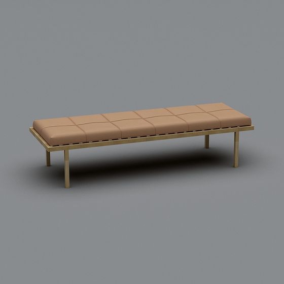 Urban Leisure Bench 3D model