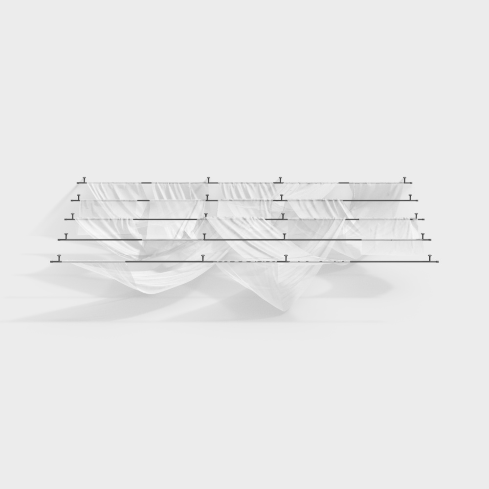 Tenda Moderna in Tessuto per Soffitto