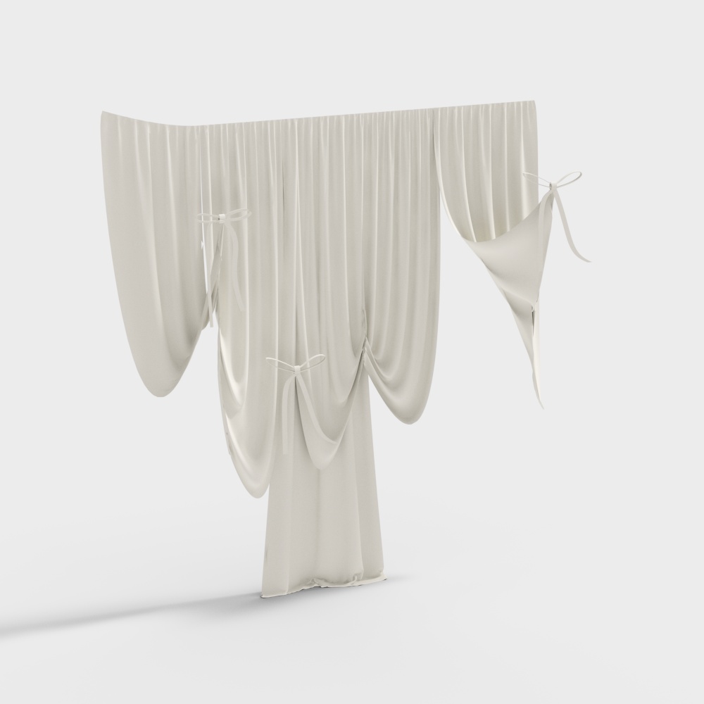 Modern Champagne Curtain