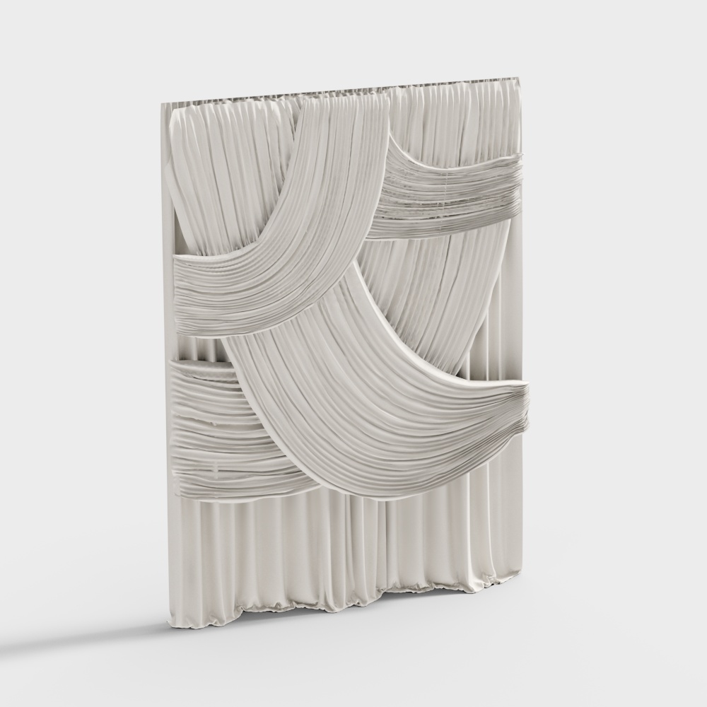 Modern Champagne Fabric Drape