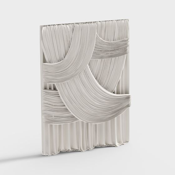 Modern Champagne Fabric Drape