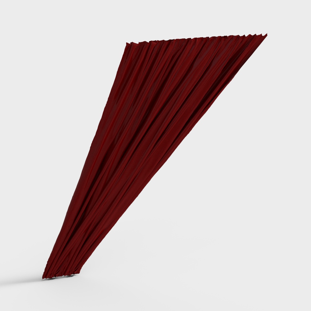 Modern Red Curtain