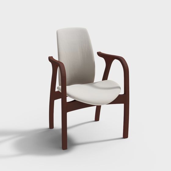 Elegant Low-Poly Chair 3D model for Versatile Spaces