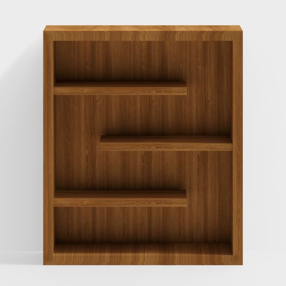 Minimalist Bookshelf 3D model