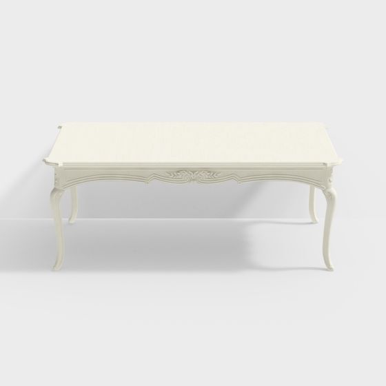 Elegant Vintage Dining Table 3D model
