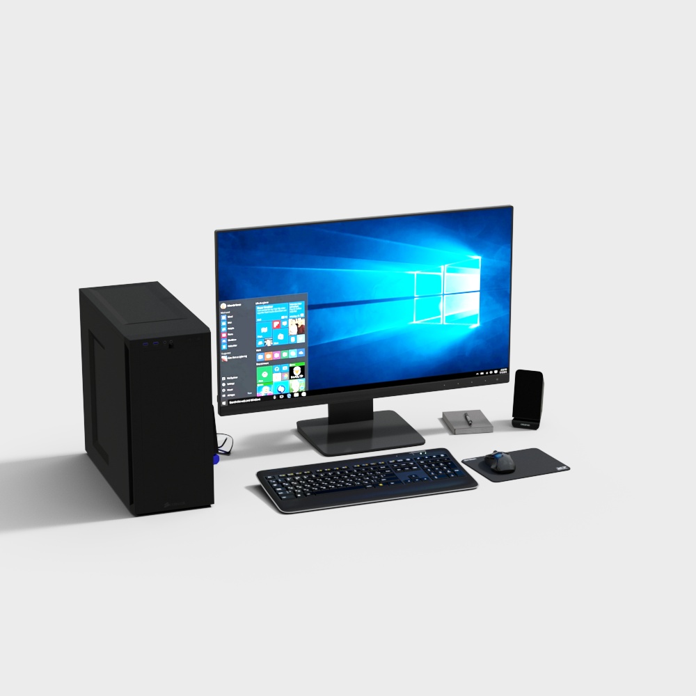 Moderner Desktop Computer (Ohne Logo)