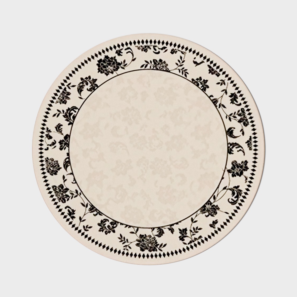 Vintage-Style Round Rug
