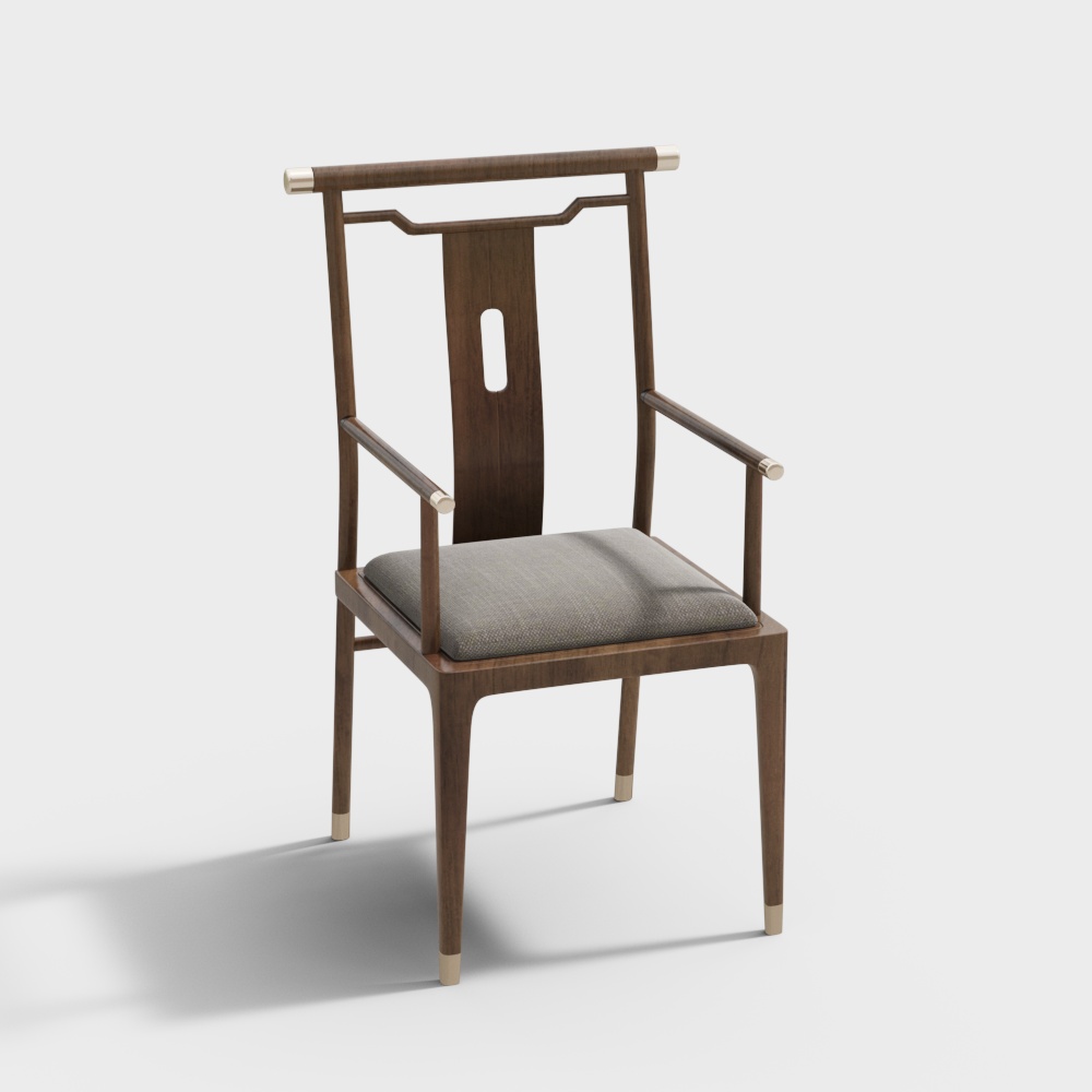 Новый китайский стиль обеденного кресла