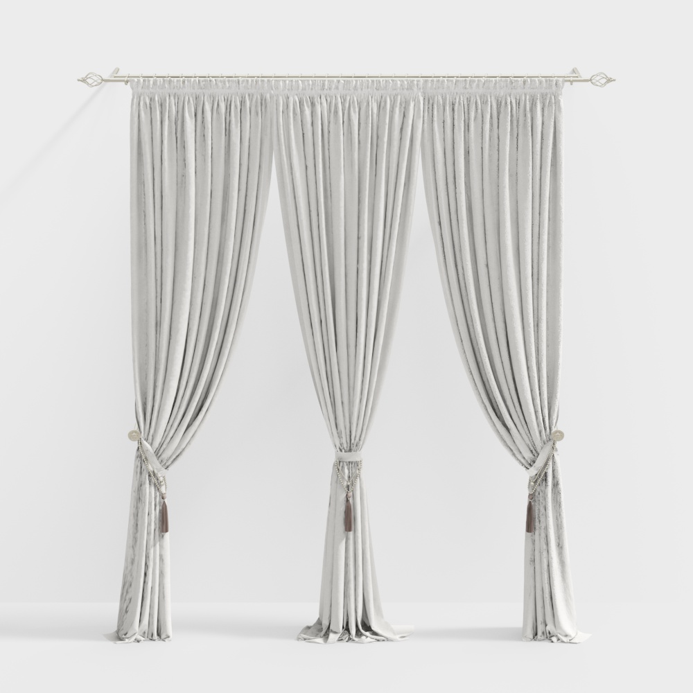 Modern Light-Coloured Curtains