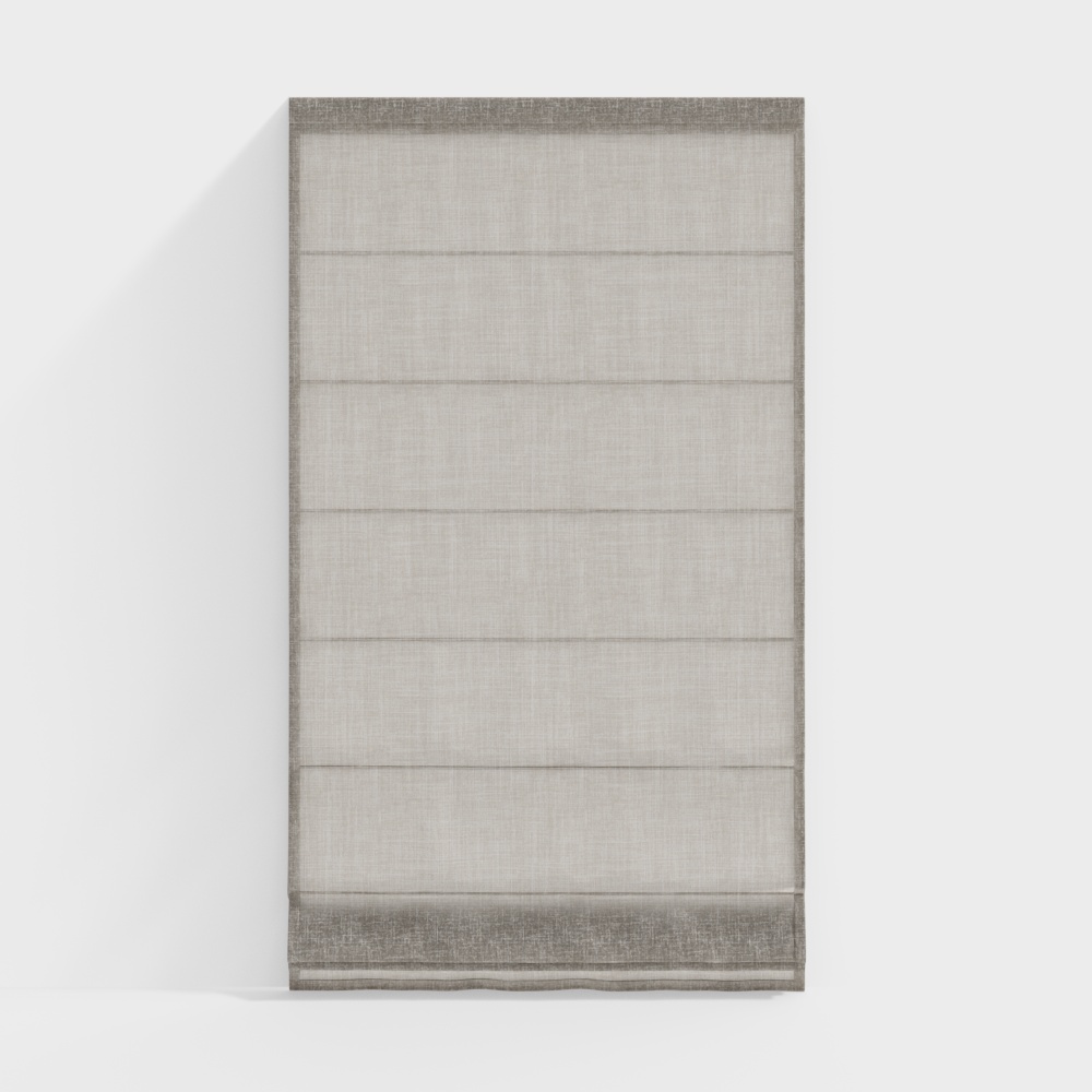 モダンファブリック無地ローマンシェード