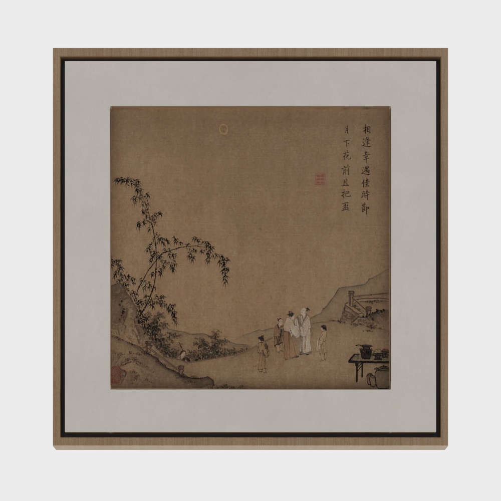 中華風掛け絵画