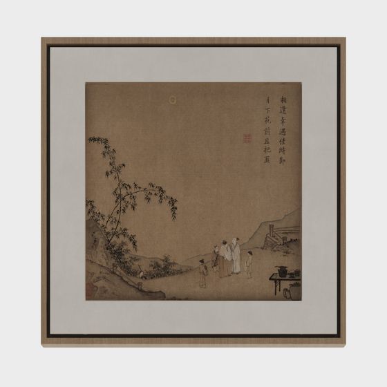 中華風掛け絵画